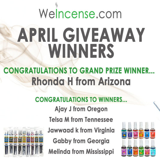 Congrats to April's Giveaway Winners!