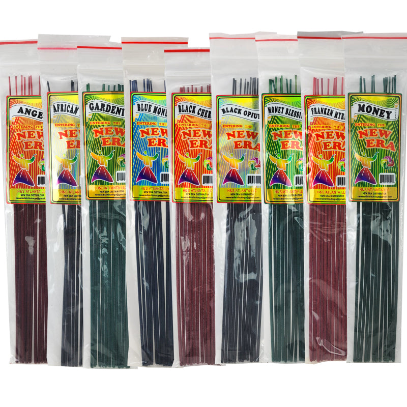 10 Packs Assorted 11" New Era Incense