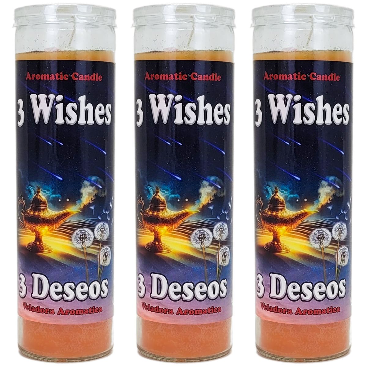 Prepared 7 Day Candle, 3 Wishes, by Mama Mojo
