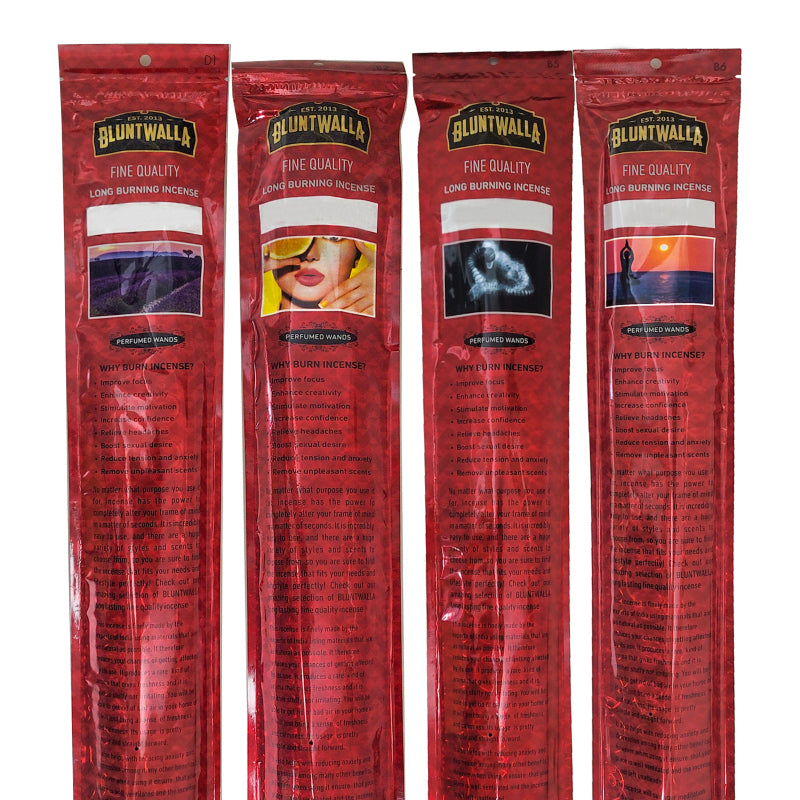 4-Pack Assorted 19" Jumbo Bluntwalla Incense