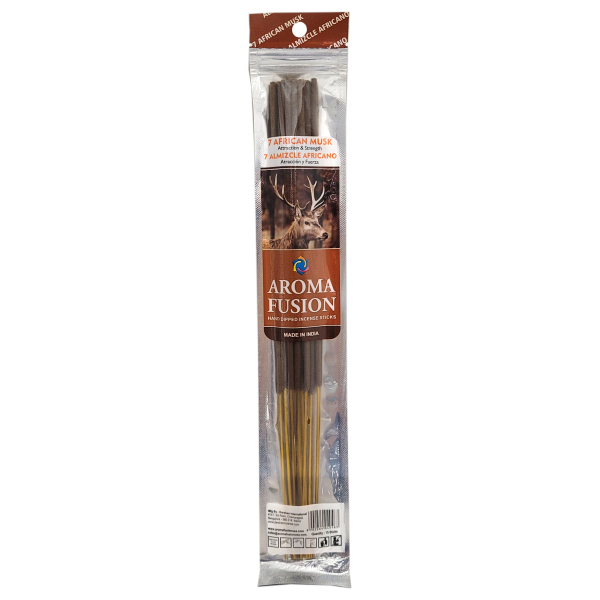 Aroma Fusion 11" Incense Sticks - 7 African Musk Scent