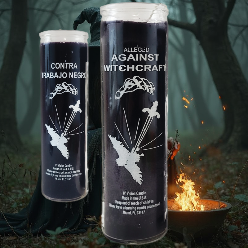 7 Day Candle, Against Witchcraft (Black)