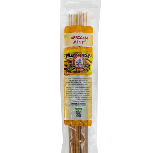 10.5" BluntEffects Incense Fragrance Wands, 12-Pack African Mist Scent
