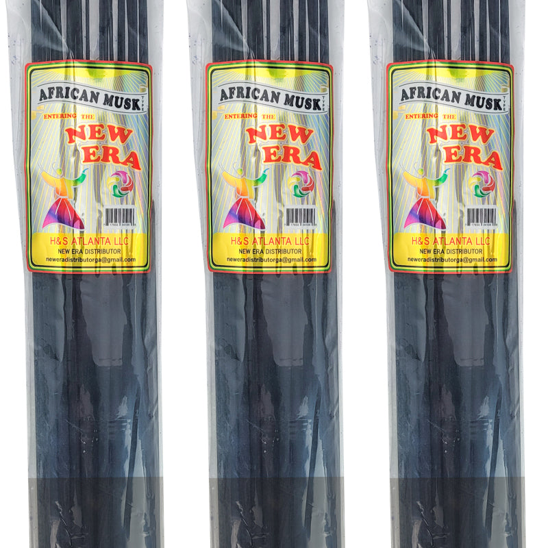 African Musk Scent, New Era 19" Jumbo Incense