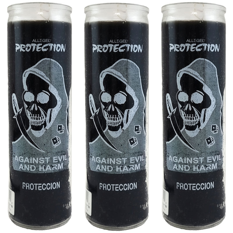 7 Day Candle, Protection Against Evil And Harm (Black)