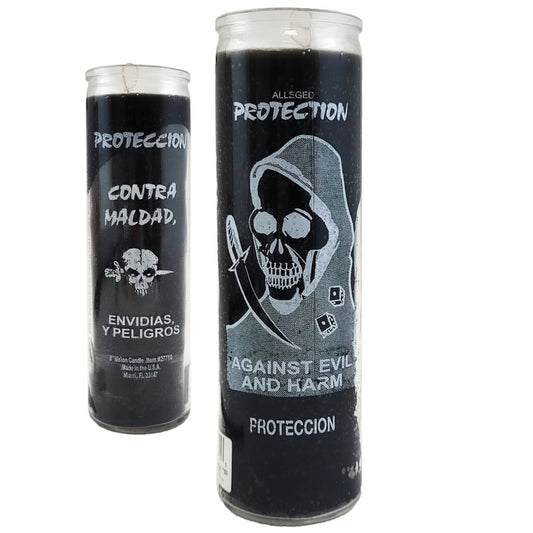 7 Day Candle, Protection Against Evil And Harm (Black)