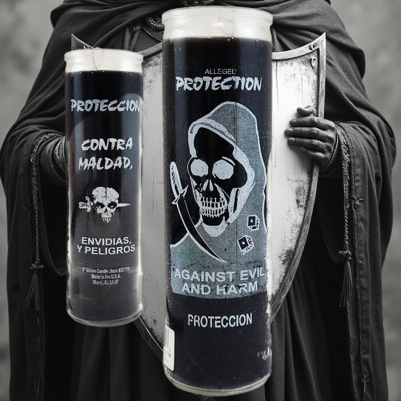 7 Day Candle, Protection Against Evil And Harm (Black)