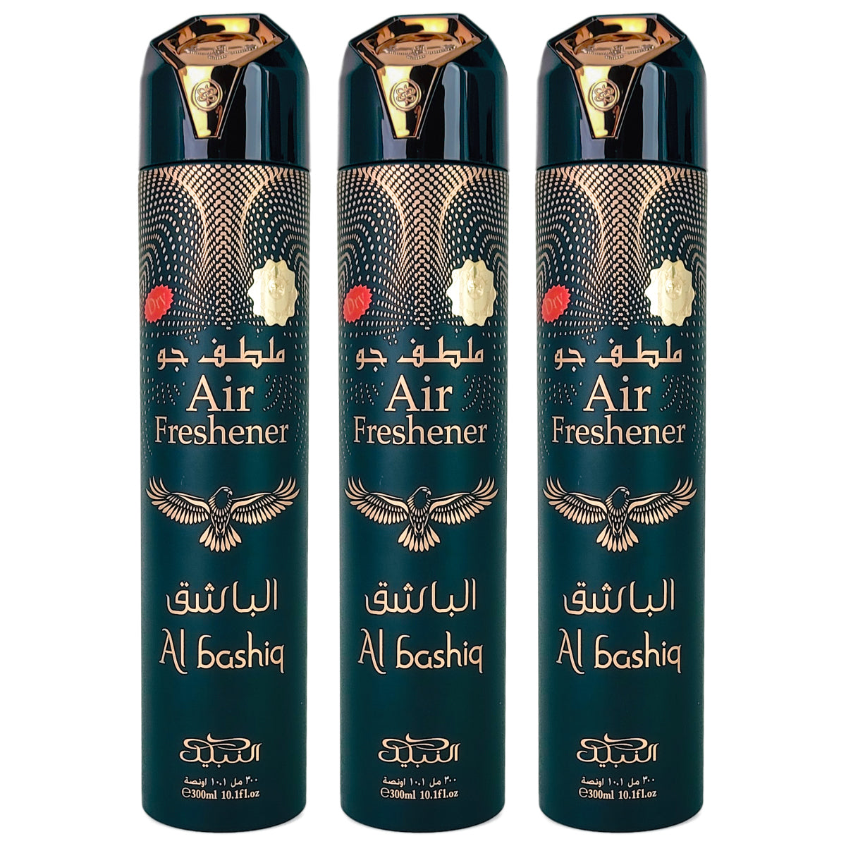 Al Bashiq Scent Dry Aerosol Air Freshener Spray, 300ml, by Nabeel