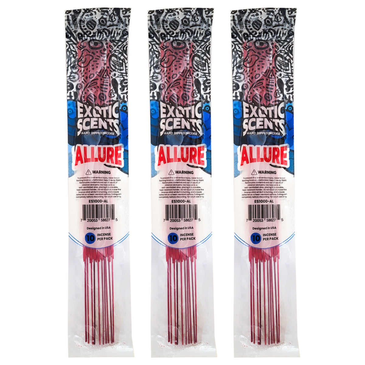 Allure Scent 11" Exotic Scents Incense