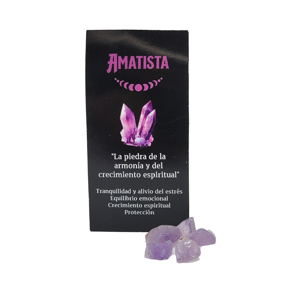 Amethyst 15g 8" Incense Pack + Crystals, by Crystal Magic Incense