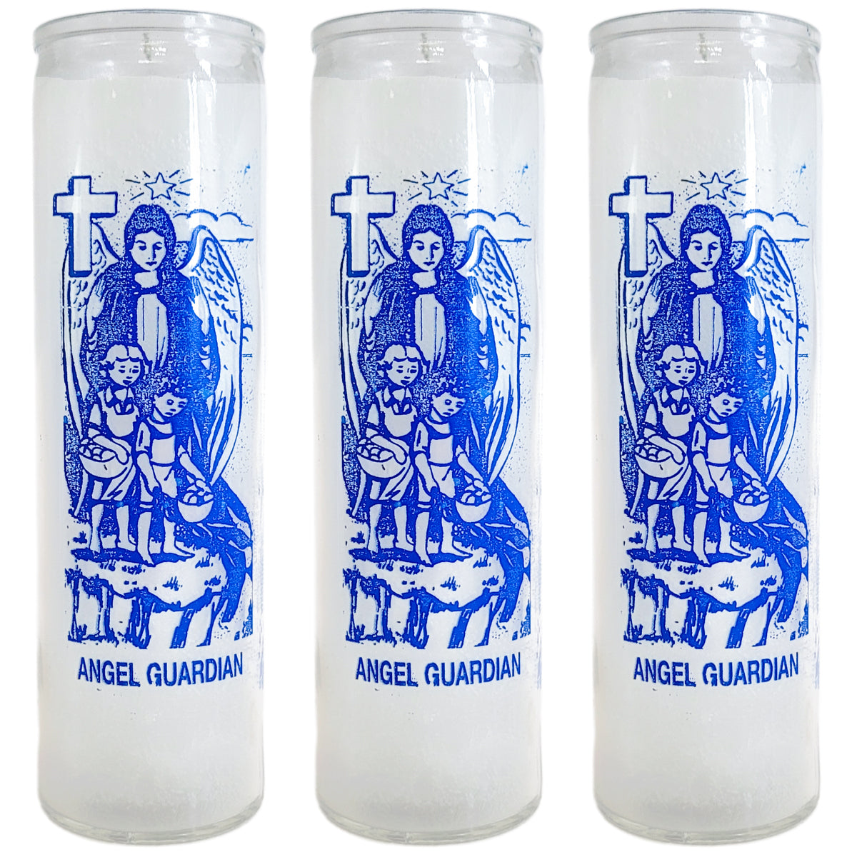 7 Day Candle, Guardian Angel (White)