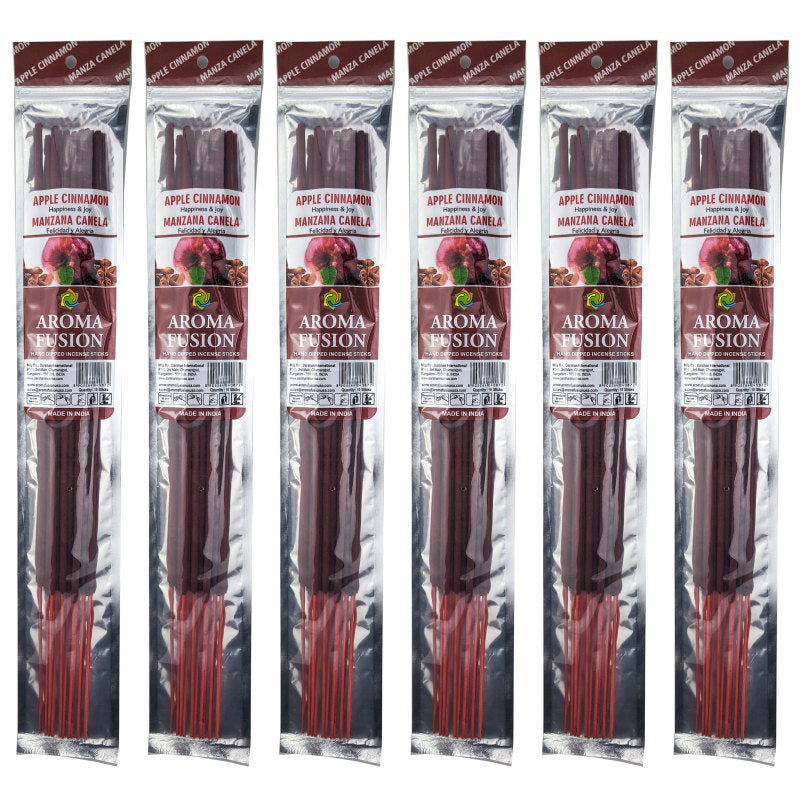 Apple Cinnamon Aroma Fusion 19" Jumbo Incense, 10-Stick Pack