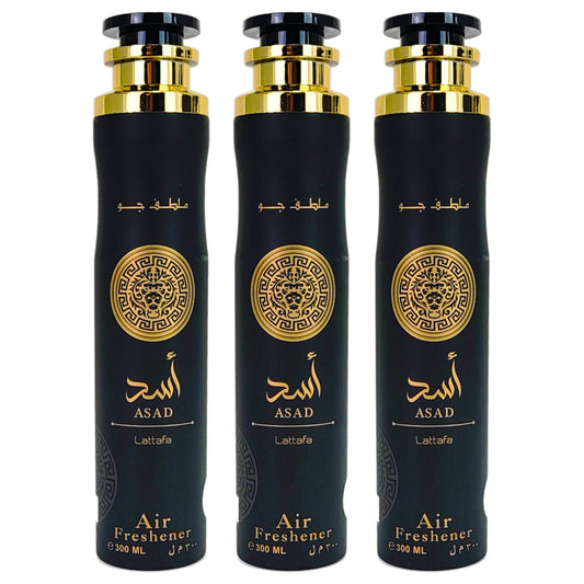 Asad Aerosol Air Freshener Spray, 300ml, by Lattafa