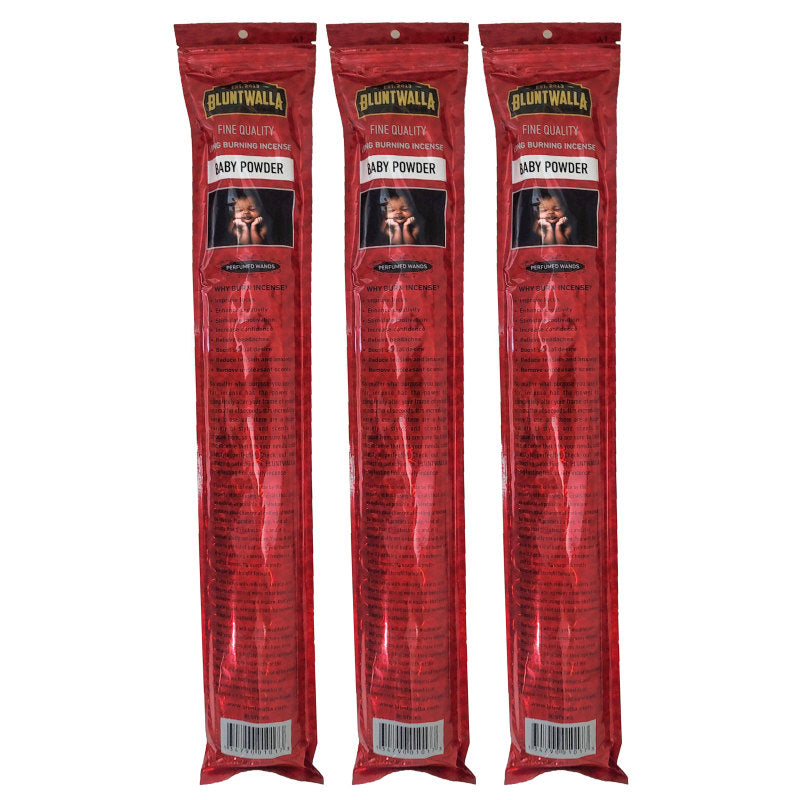 19" Jumbo Bluntwalla Baby Powder Scent Incense Pack