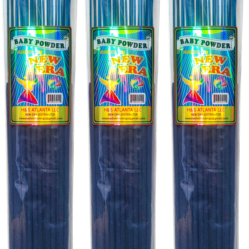 Baby Powder Scent, New Era 19" Jumbo Incense