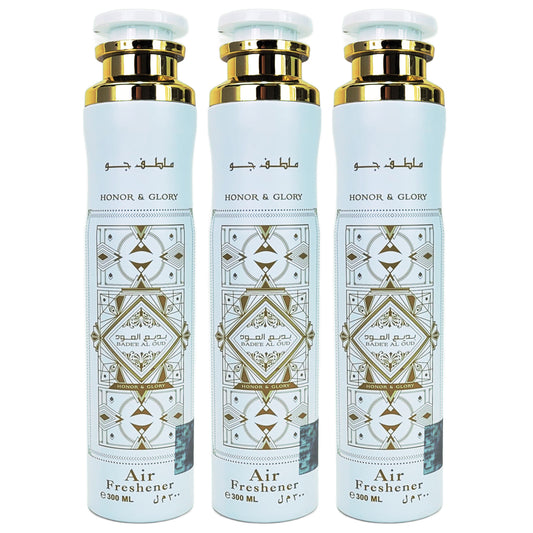 Bade'e Al Oud HONOR & GLORY Aerosol Air Freshener Spray, 300ml, by Lattafa