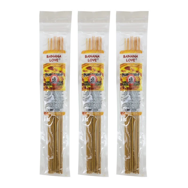 10.5" BluntEffects Incense Fragrance Wands, 12-Pack Banana Love Scent