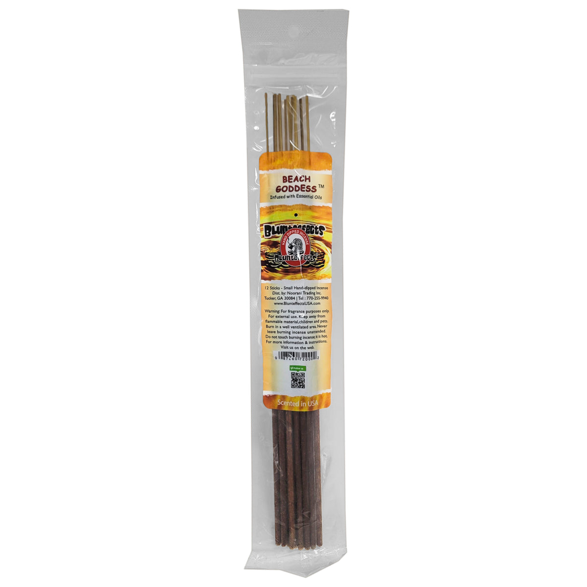 10.5" BluntEffects Incense Fragrance Wands, 12-Pack Beach Goddess