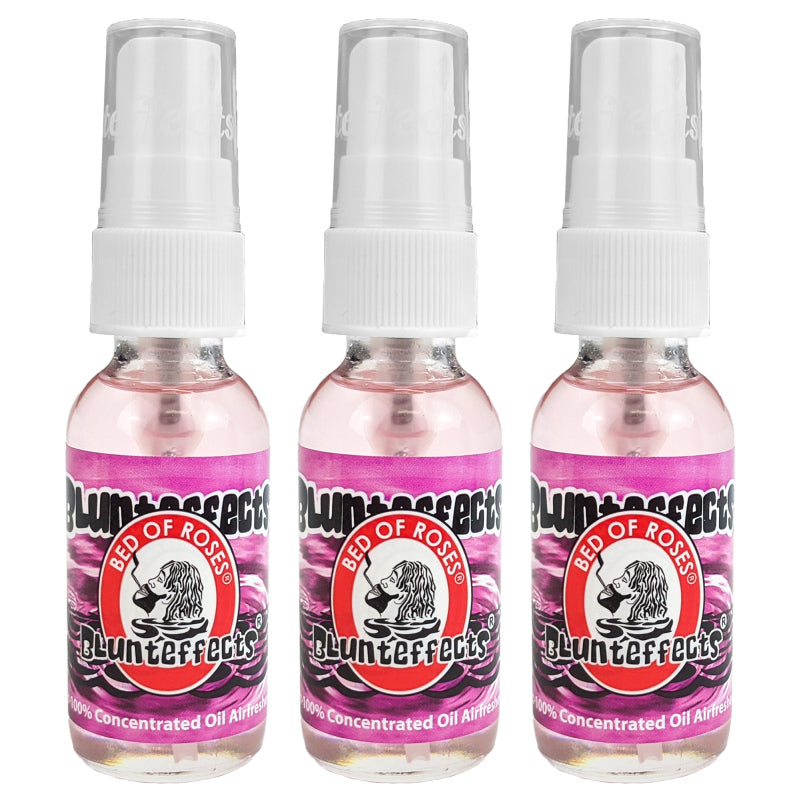 BluntEffects Air Freshener Spray, 1OZ Bed Of Roses Scent