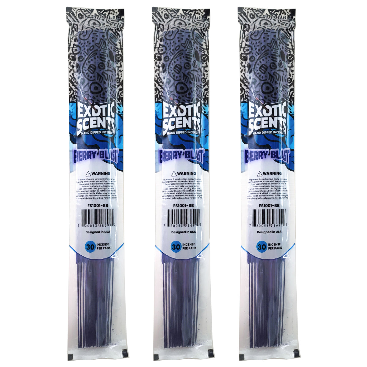 Berry Blast Scent 19" Exotic Scents Jumbo Incense