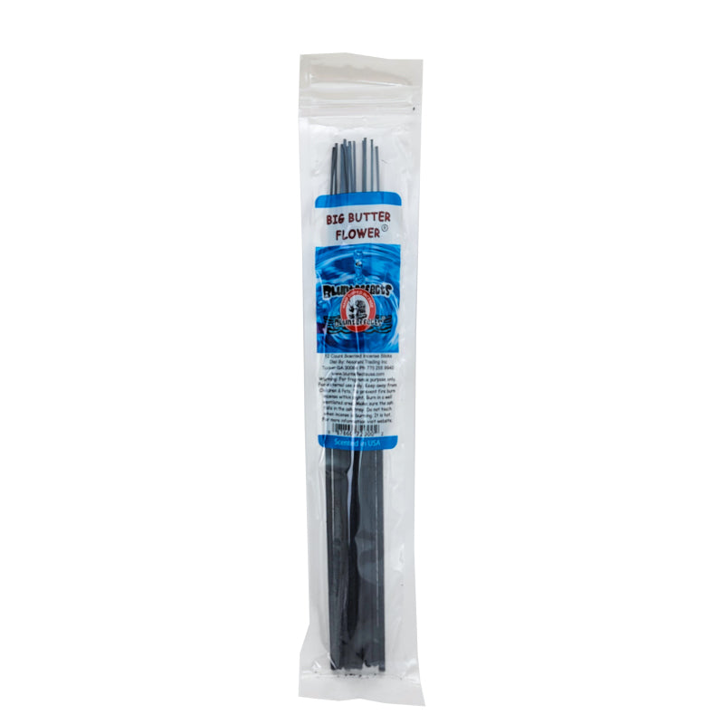 10.5" BluntEffects Incense Fragrance Wands, 12-Pack Big Butter Flower Scent