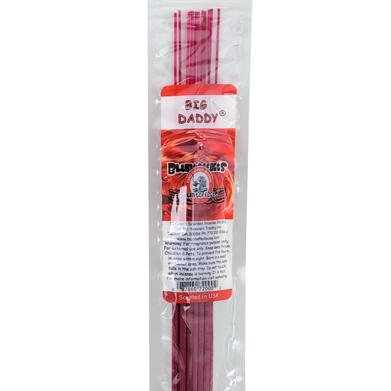 10.5" BluntEffects Incense Fragrance Wands, 12-Pack Big Daddy Scent