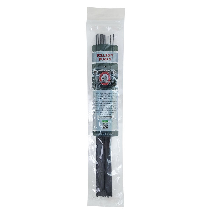 10.5" BluntEffects Incense Fragrance Wands, 12-Pack Billion Bucks Scent