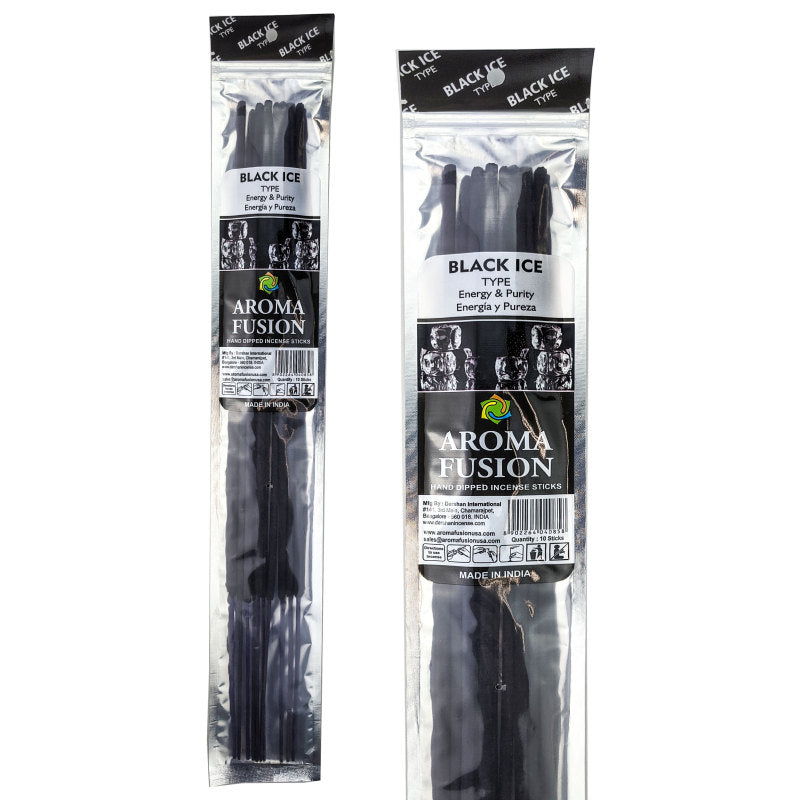 Black Ice TYPE Scent Aroma Fusion 19" Jumbo Incense, 10-Stick Pack