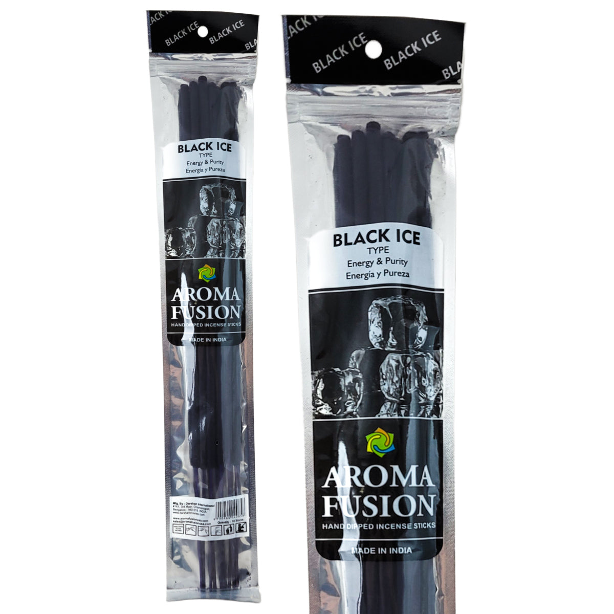 Black Ice TYPE Scent Aroma Fusion 19" Jumbo Incense, 10-Stick Pack