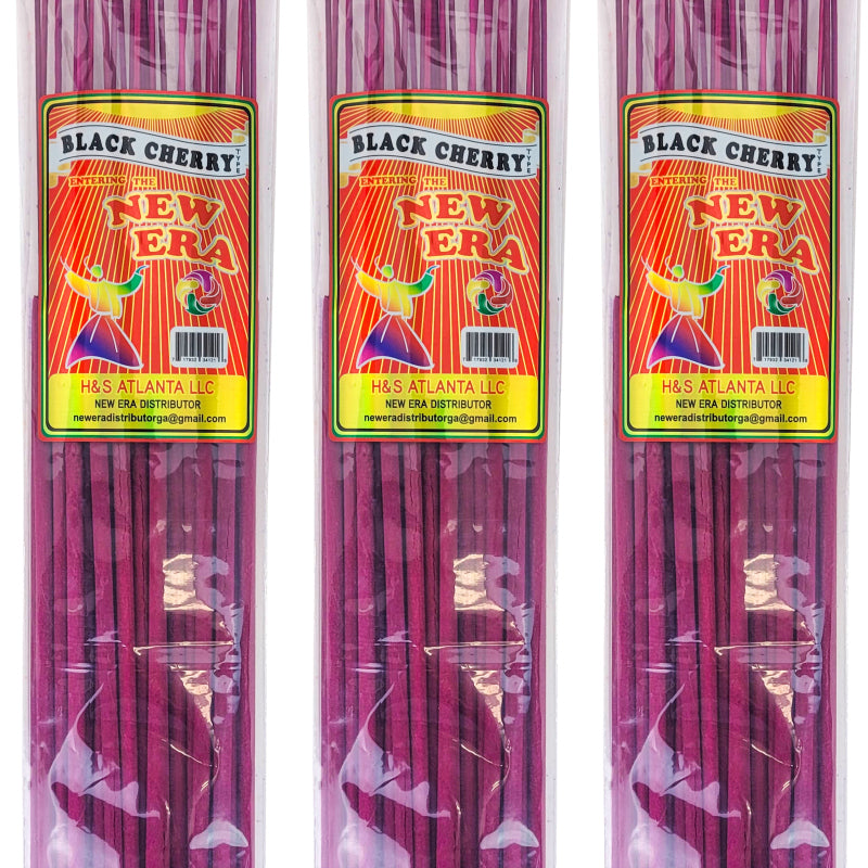 Black Cherry Scent, New Era 19" Jumbo Incense