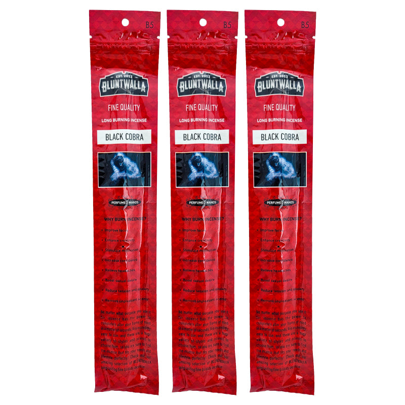 Black Cobra 11" Bluntwalla Incense Pack