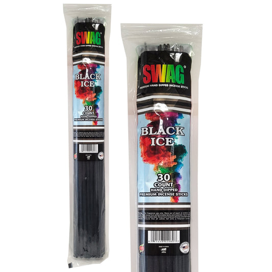 Black Ice Type Scent 19" SWAG Jumbo Incense
