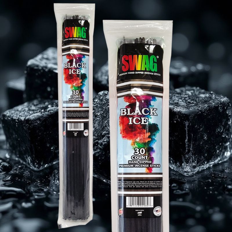 Black Ice Type Scent 19" SWAG Jumbo Incense