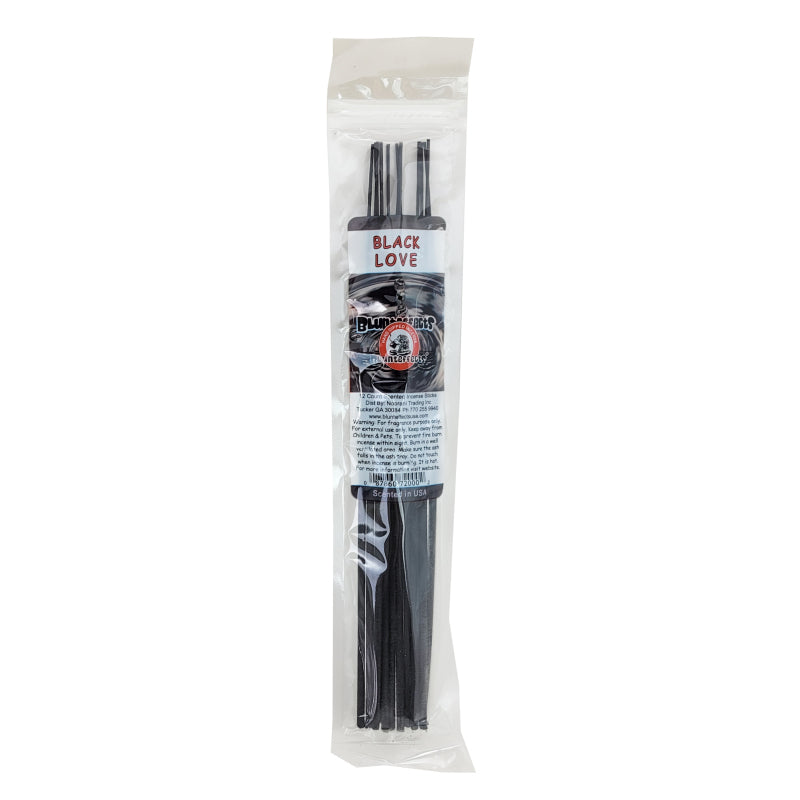 10.5" BluntEffects Incense Fragrance Wands, 12-Pack Black Love Scent