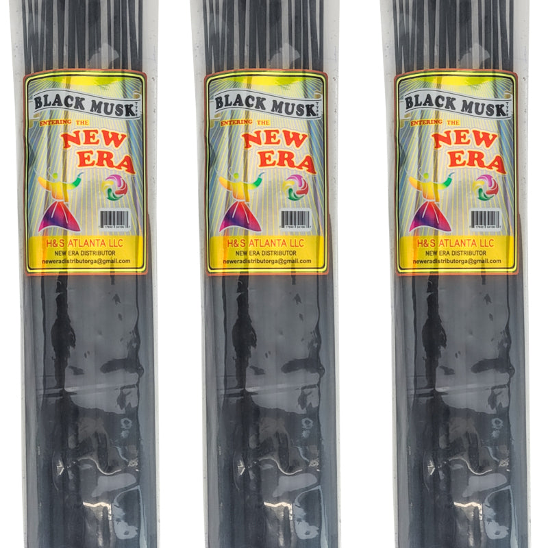 Black Musk Scent, New Era 19" Jumbo Incense