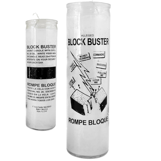 7 Day Candle, Block Buster (White)