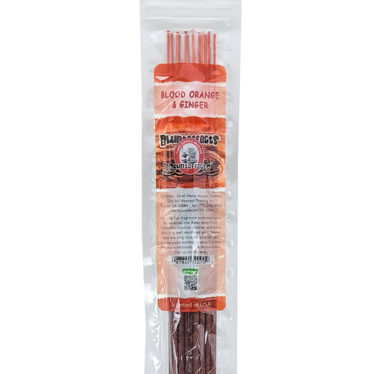 10.5" BluntEffects Incense Fragrance Wands, 12-Pack Blood Orange & Ginger