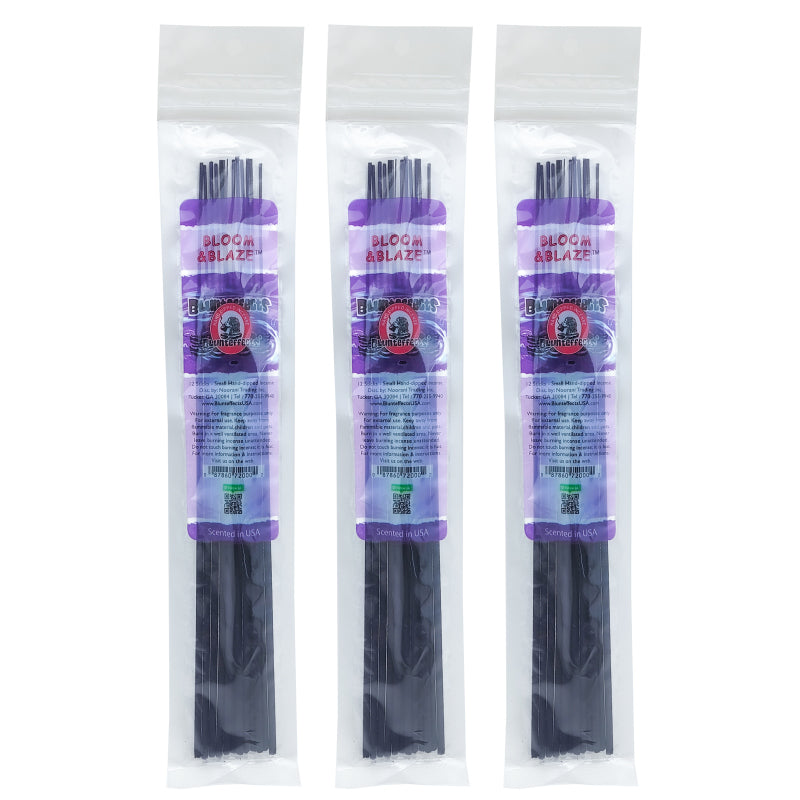 10.5" BluntEffects Incense Fragrance Wands, 12-Pack Bloom & Blaze