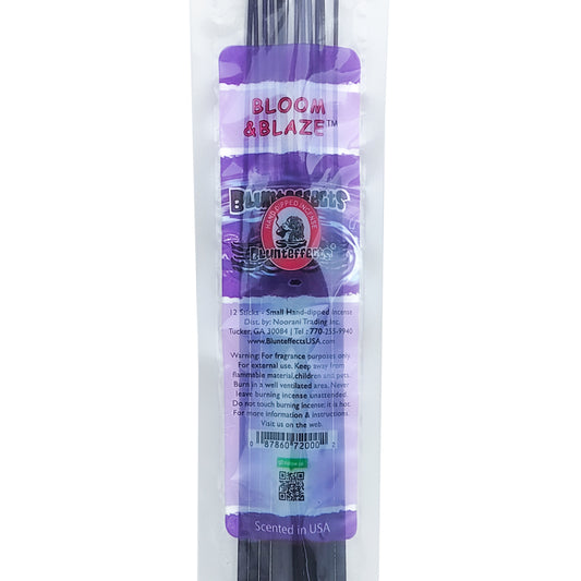 10.5" BluntEffects Incense Fragrance Wands, 12-Pack Bloom & Blaze