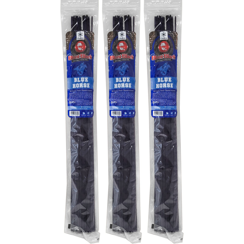 Blue Horse Scent 19" Blunt Black Jumbo Incense