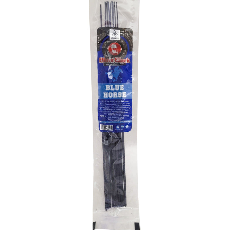 Blue Horse Scent 10.5" Blunt Black Incense, 12-Stick Pack