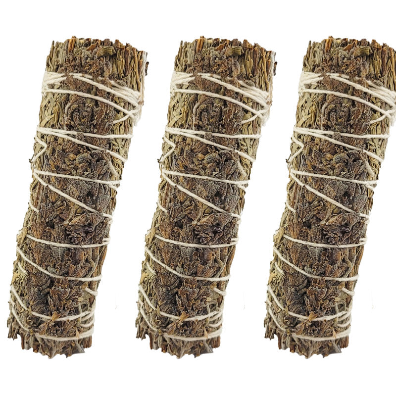 Blue Sage & Lavender 4" Bundle Smudge Stick