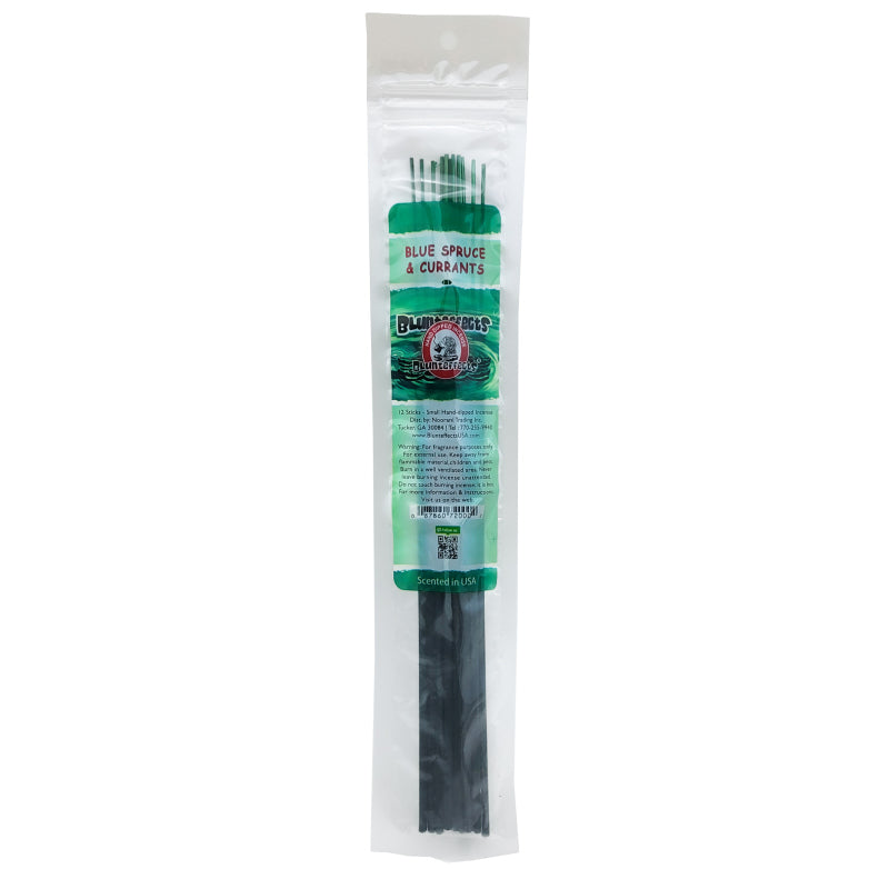 10.5" BluntEffects Incense Fragrance Wands, 12-Pack Blue Spruce & Currants
