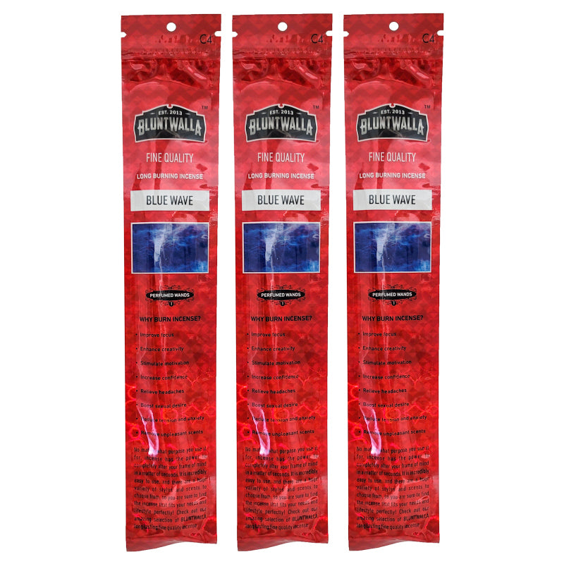 Blue Wave 11" Bluntwalla Incense Pack