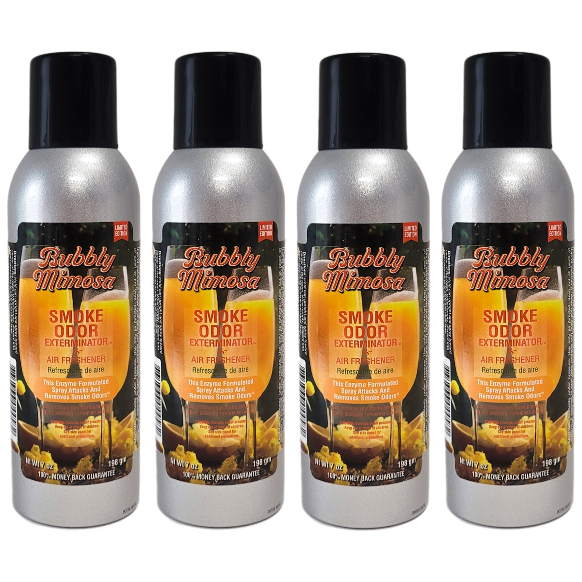 Bubbly Mimosa Scent 7oz Smoke Odor Exterminator Aerosol Can Spray