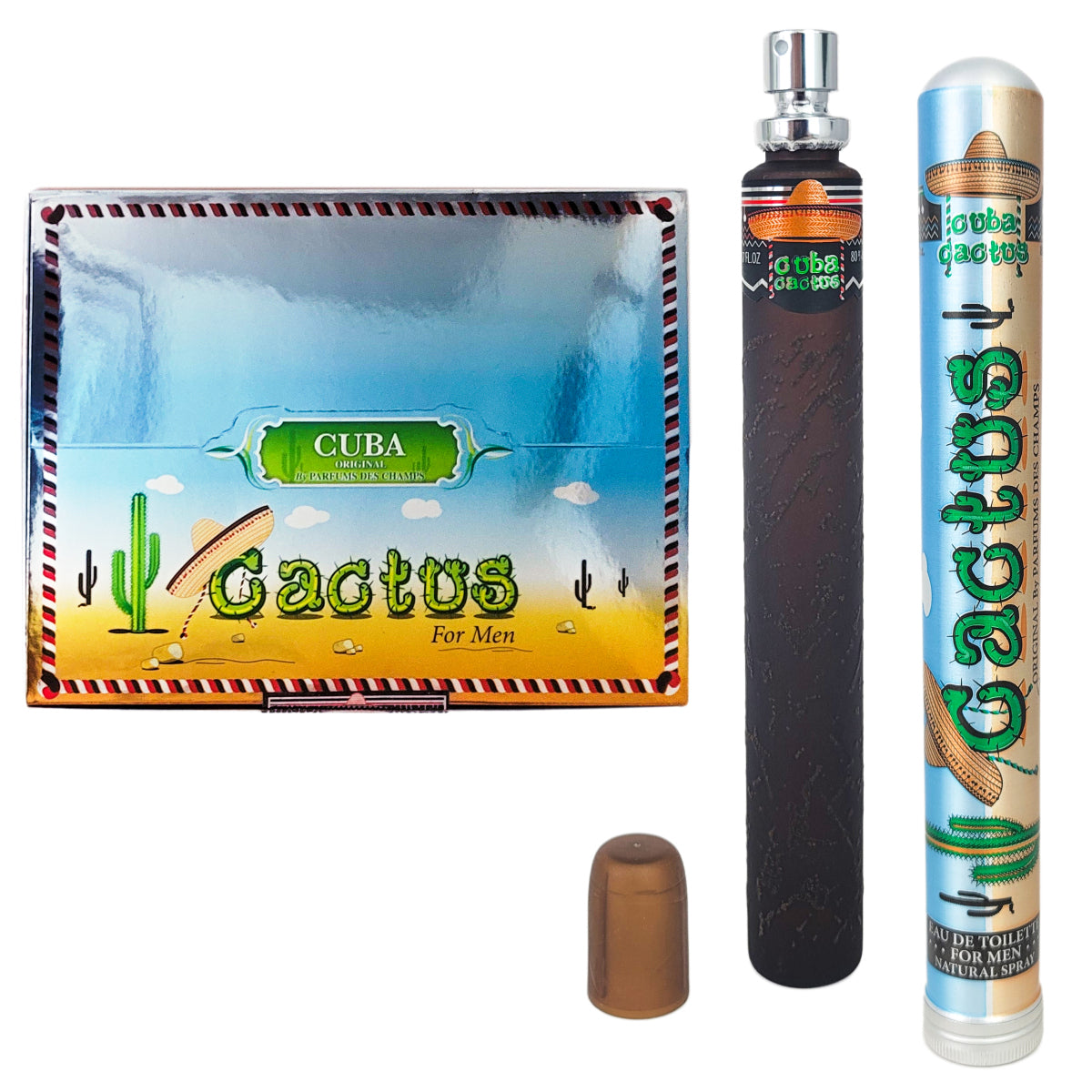 Cuba Cactus for Men 1.17 Ounce Eu de Toilette Cologne Spray