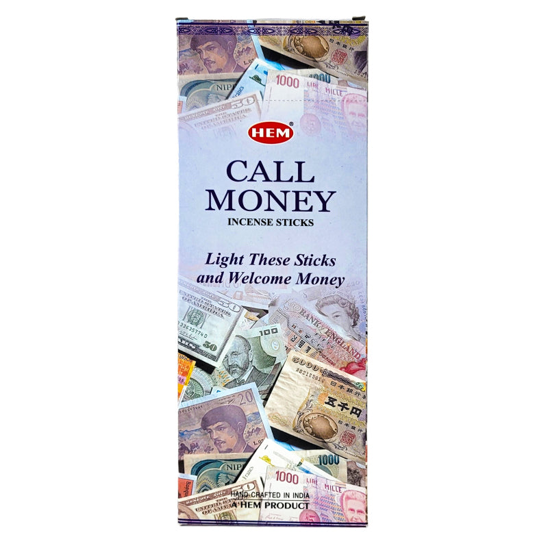 HEM Incense Sticks 20-Stick Hex Packs, Call Money