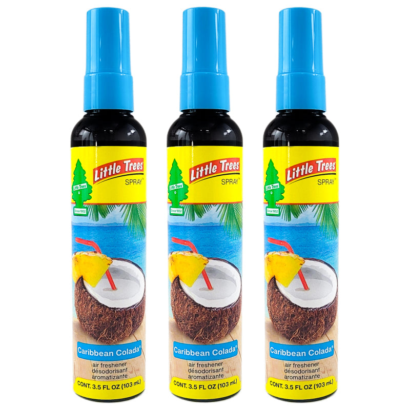 Little Trees 3.5oz Spray Car Air Freshener, Caribbean Colada Scent