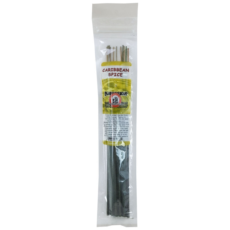 10.5" BluntEffects Incense Fragrance Wands, 12-Pack Caribbean Spice Scent