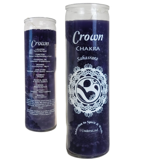 7 Day Candle, Crown Chakra Sahasrara (Violet)